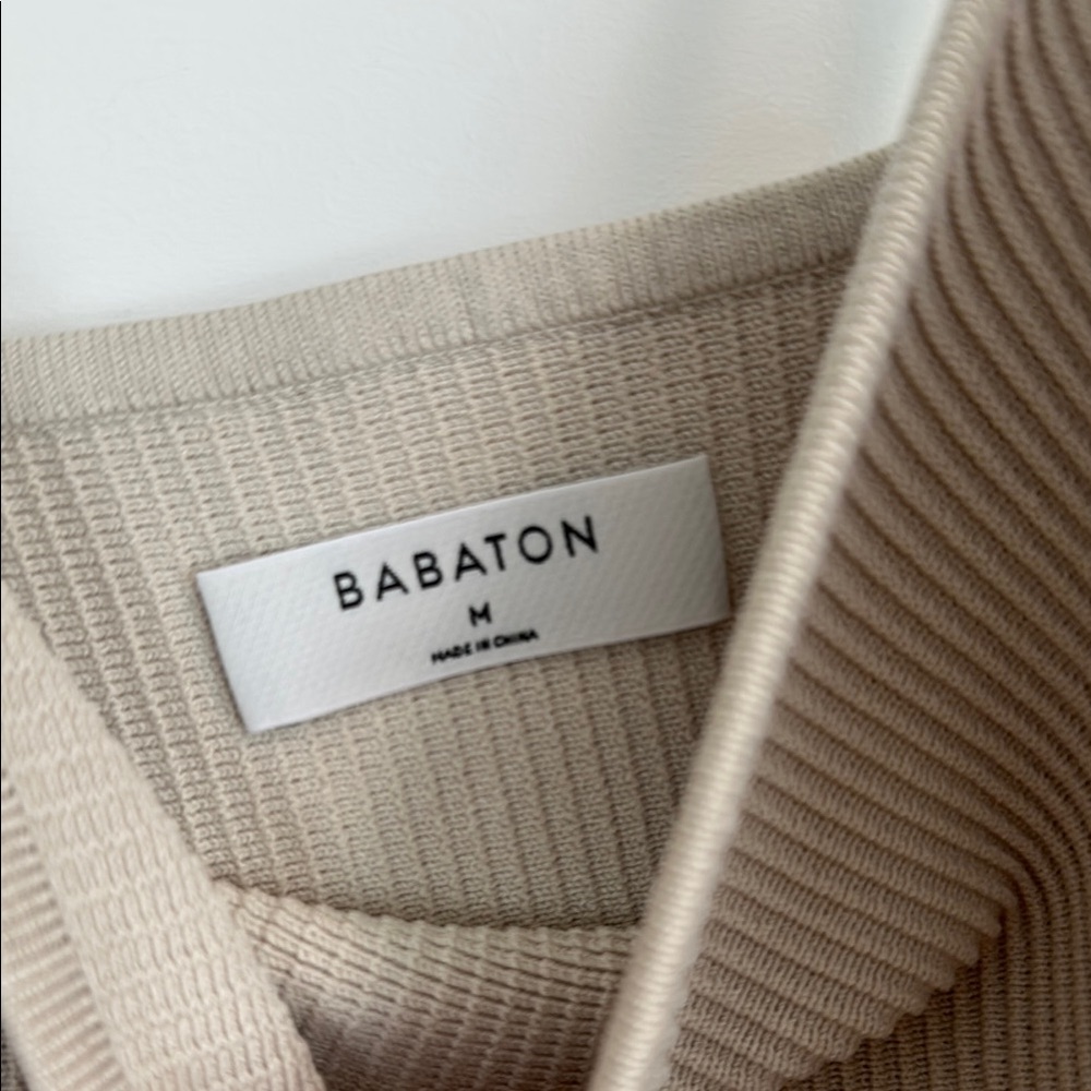 EUC Babaton Knit Cami Cropped Tank in Tan Size Medium - Picture 2 of 8